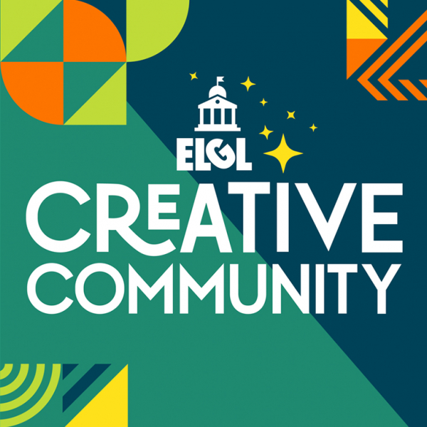 Text image with the words ELGL Creative Community